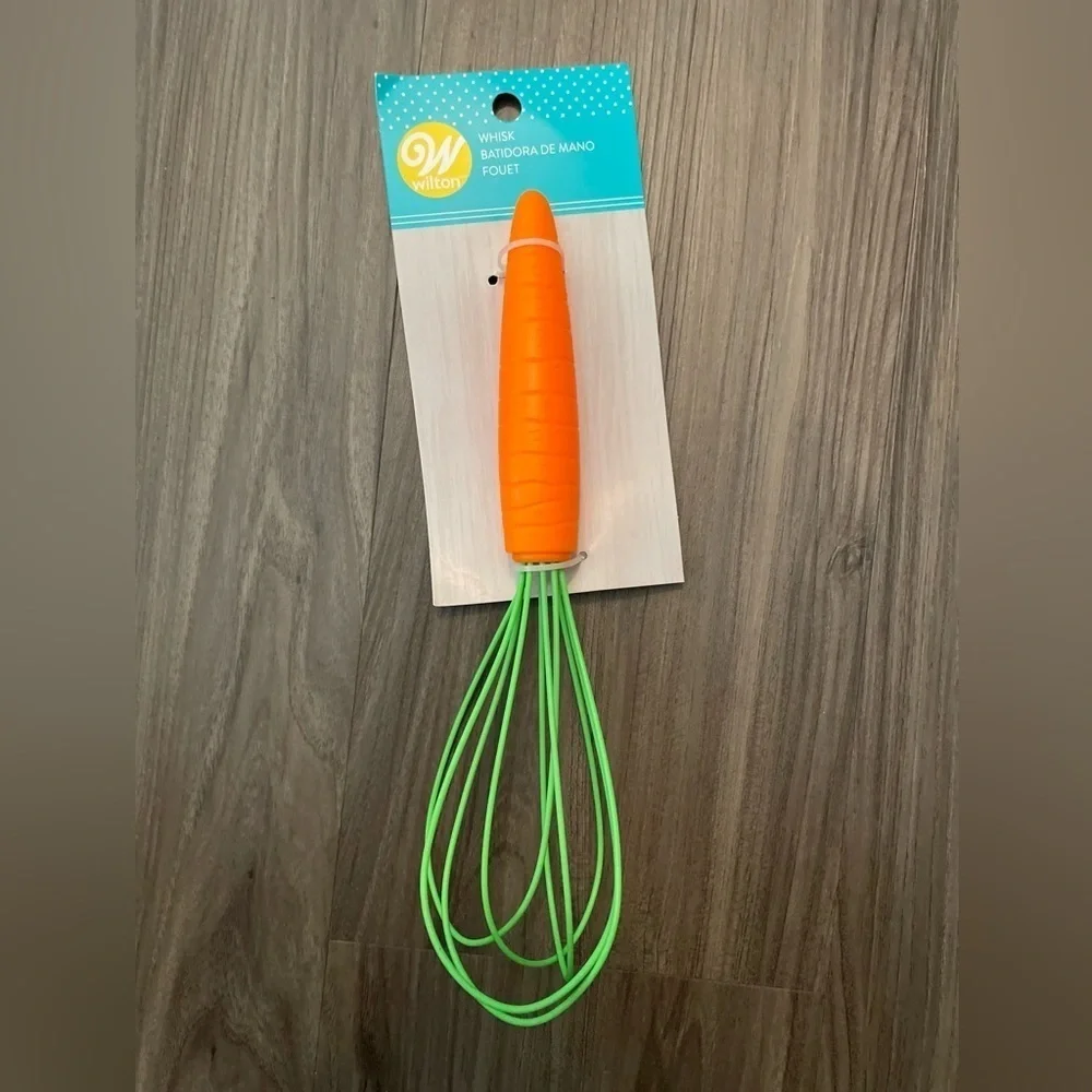Wilton Orange and Green Carrot Whisk-NWT